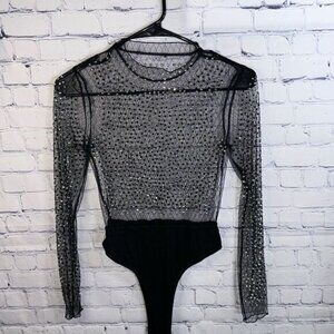 ✨ SHEIN Rhinestone Bodysuit - Size Small - Never Worn